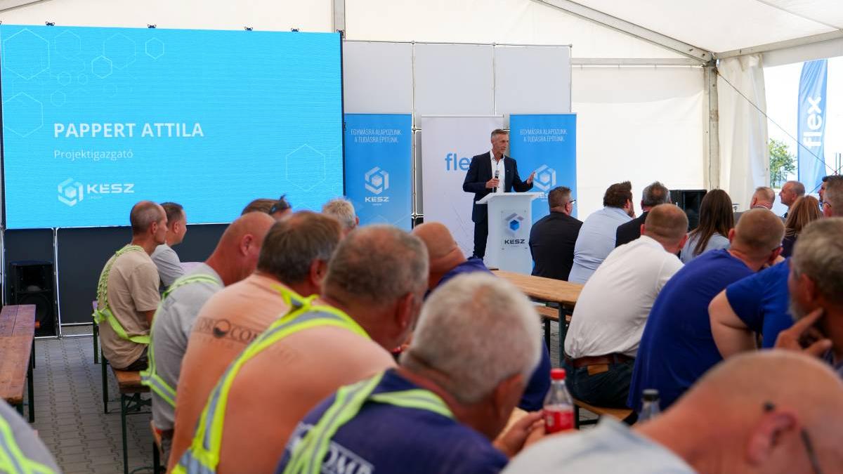 Újabb mérföldkőhöz érkezett a Flex zalaegerszegi fejlesztése