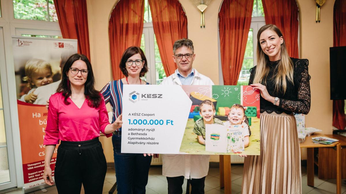 1 millió forintot adományoztunk a Bethesda Kórháznak