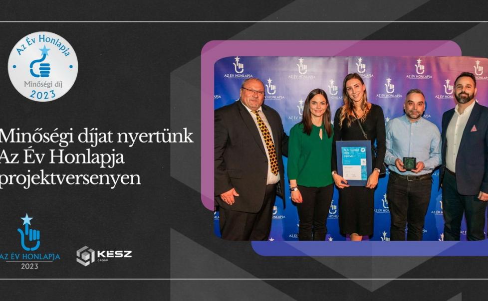 KÉSZ website awarded quality prize in 'Website of the Year 2023' competition 