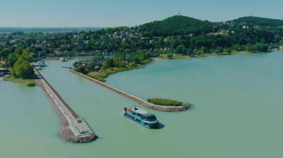 New dock and renovated surroundings at the busiest passenger boat port on the southern shore of Lake Balaton